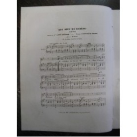 DE LATOUR Aristide Que Dieu me ramène Chant Piano 1840