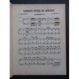 PRUDENT Émile Caprice Etude de Concert op 23 Piano 1846