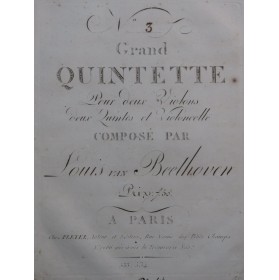 BEETHOVEN Grand Quintette...