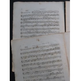 BEETHOVEN Grand Quintette op 29 1er et 2e Violons ca1810