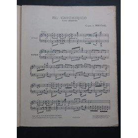 DE RHYNAL Camilio El Chichirico Piano 1912