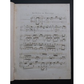 CRAMER J. B. Le Songe de Rousseau Piano ca1825