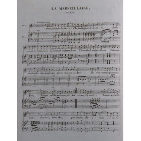 La Marseillaise Chant Piano...
