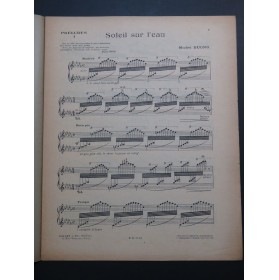 BUONO Michel Préludes 1er Livre 3 Pièces Piano 1948