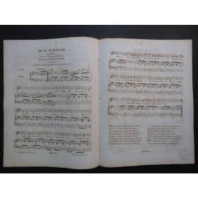 LAGOANÈRE Chevalier Ne te plains pas Chant Piano ca1830