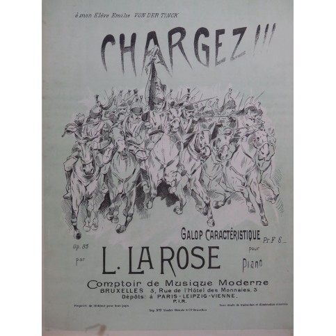 LA ROSE Léon Chargez !!! op 83 Piano