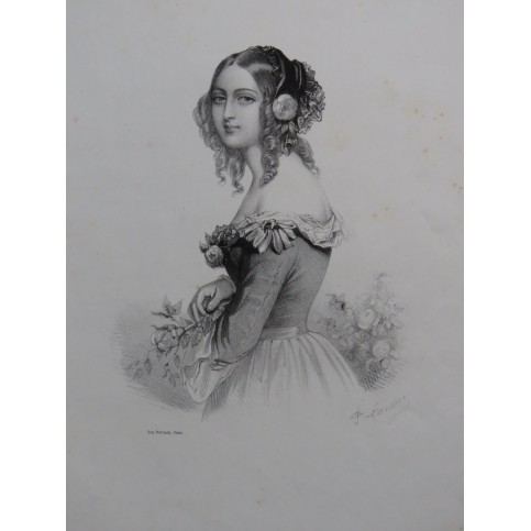 D'ADHEMAR Ab. Joliette Chant Piano ca1845