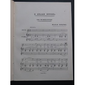 SCHULTHES Wilhelm O Guard Divine Chant Piano XIXe siècle