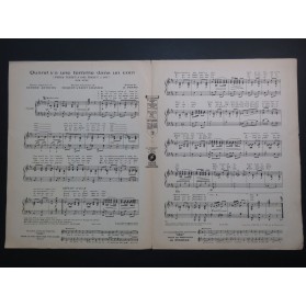PENSO R. Quand y a une femme dans un coin Piano 1919