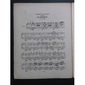 BEYER Ferdinand La Favorite Bouquet de Mélodies Piano ca1858