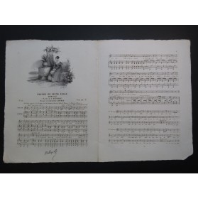 LABARRE Théodore Prière de Jeune Fille Chant Piano ca1830