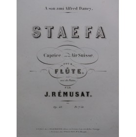 RÉMUSAT Jean Staefa Caprice...