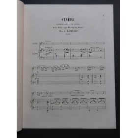RÉMUSAT Jean Staefa Caprice Air Suisse op 43 Piano Flûte ca1860