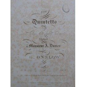 ONSLOW George Quintette No...