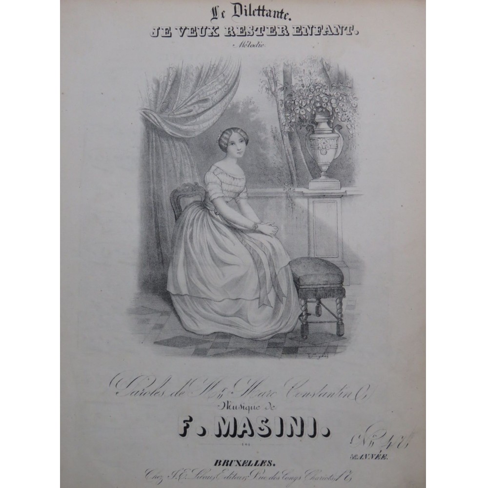 MASINI F. Je veux rester enfant Chant Piano ca1840