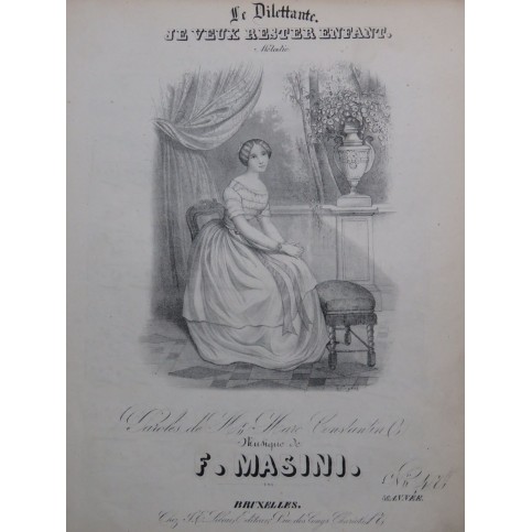 MASINI F. Je veux rester enfant Chant Piano ca1840