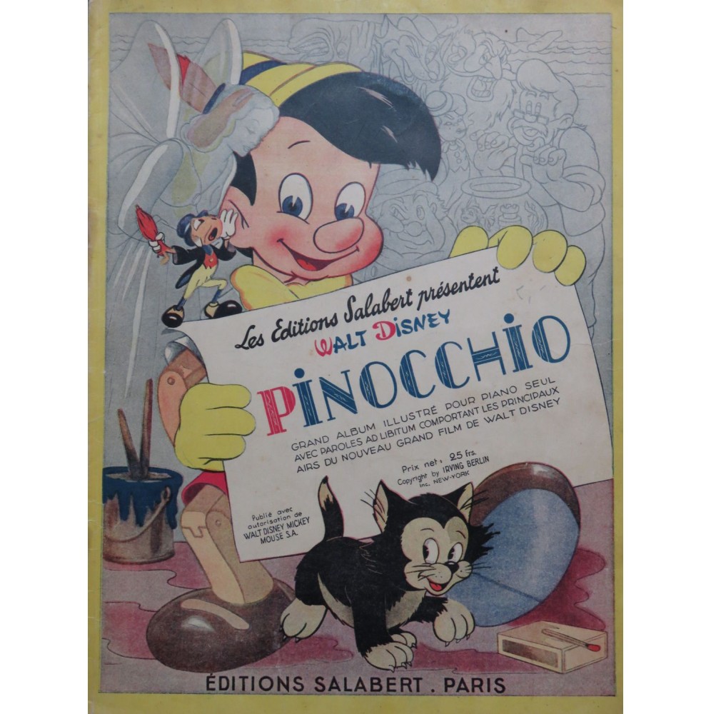 HARLINE Leigh Pinocchio Recueil Piano ca1945