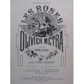 MÉTRA Olivier Les Roses...