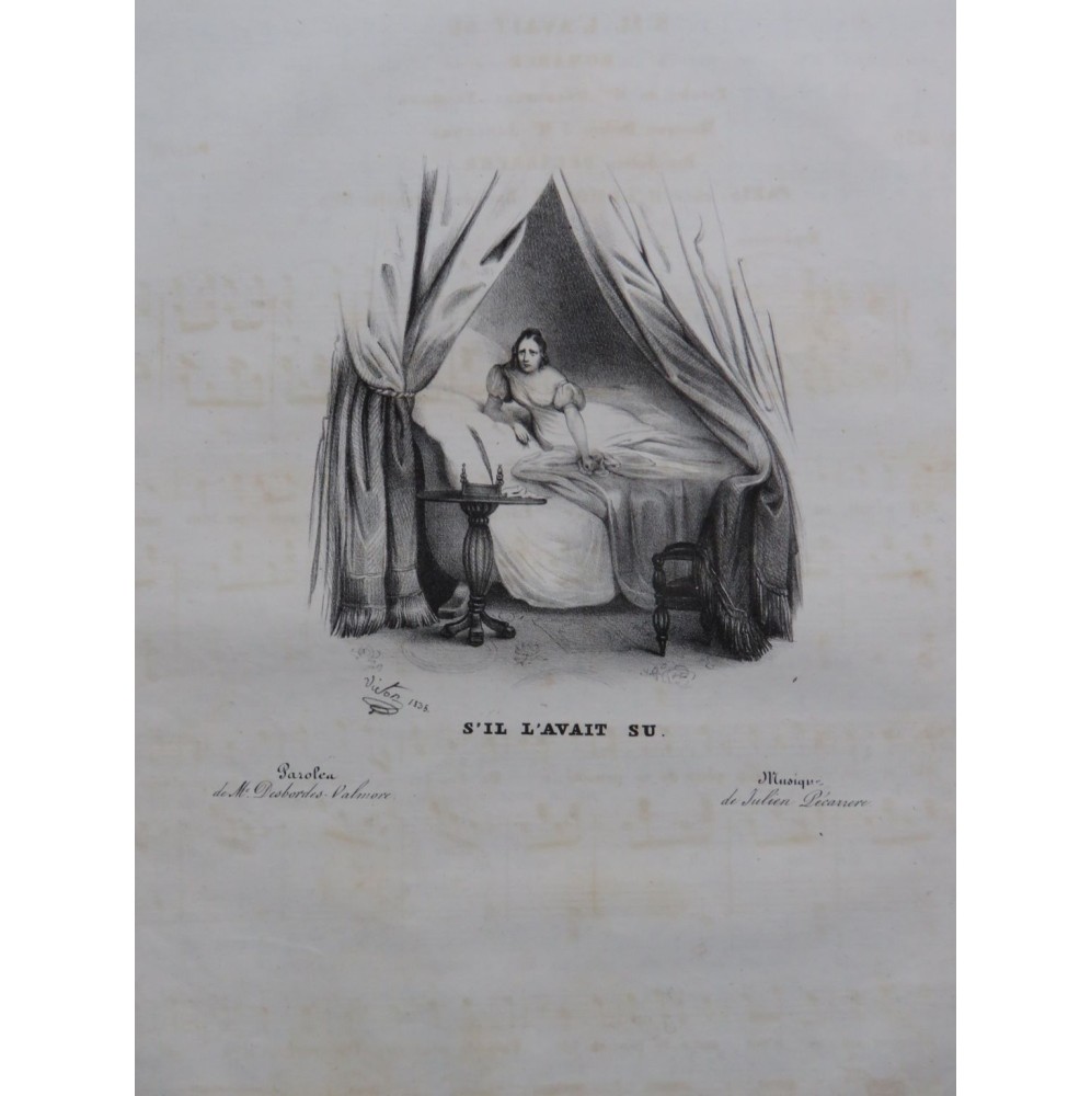 PECARRERE Julien S'il l'avait su Chant Piano 1835