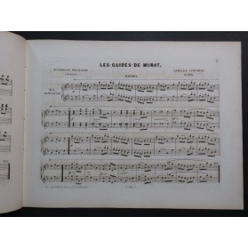SCHUBERT Camille Les Guides de Murat op 156 Piano 4 mains ca1852