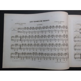 SCHUBERT Camille Les Guides de Murat op 156 Piano 4 mains ca1852
