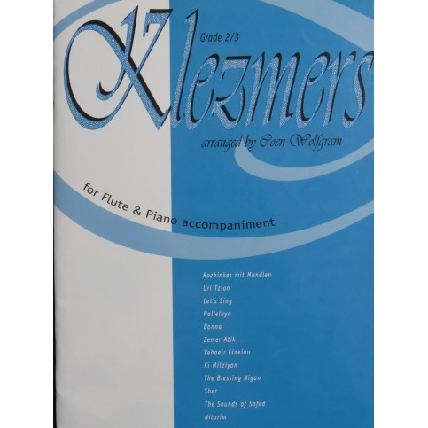 WOLFGRAM Coen Klezmers 12 Pièces Piano Flûte 1997