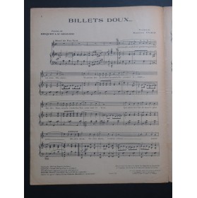 YVAIN Maurice Billets doux Chant Piano 1921