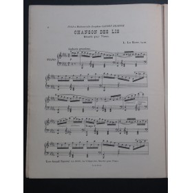 LA ROSE Léon Chanson des Lis op 88 Piano