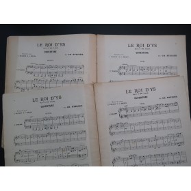 LALO Edouard Le Roi d'Ys Ouverture 2 Pianos 8 mains ca1890