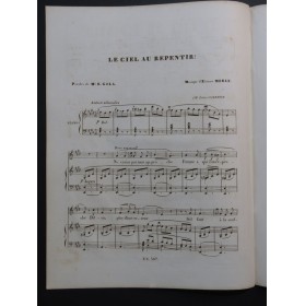 MERLE Étienne Le Ciel au Repentir ! Chant Piano ca1850