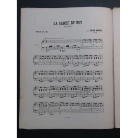 MARIN Émile La Garde du Bey op 40 Piano XIXe siècle