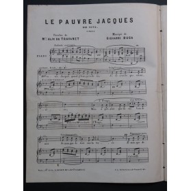DUCA Giovanni Le Pauvre Jacques de 1872 Chant Piano ca1875