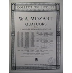 MOZART W. A. Petit Quatuor No 2 Violon Alto Violoncelle
