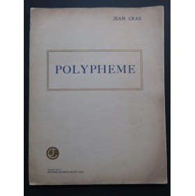 CRAS Jean Polyphème Opéra Piano Chant 1922