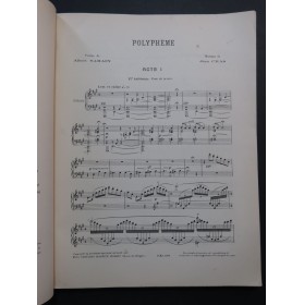 CRAS Jean Polyphème Opéra Piano Chant 1922
