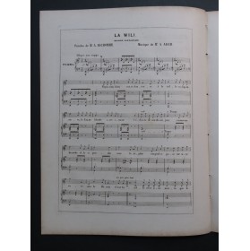 ADAM Adolphe La Wili Chant Piano ca1840