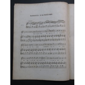 GUENIN Hilaire-Nicolas Trois Romances Chant Piano ou Harpe ca1820