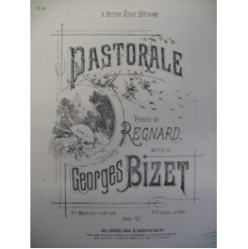 BIZET Georges Pastorale Chant Piano 1870