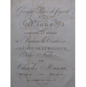 MANSUY Charles Grande Pièce...