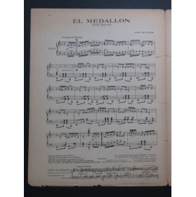 SULIMA Jan El Medallon Tango Milonga Piano 1921