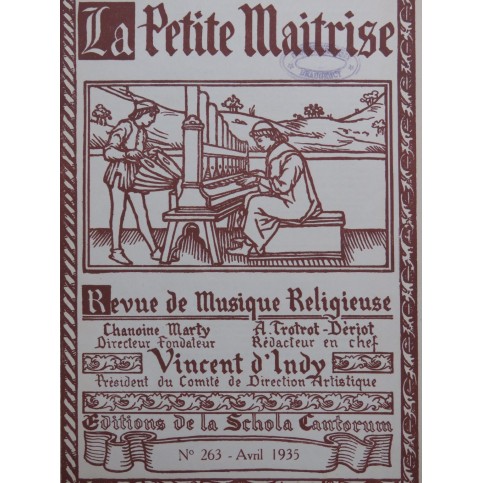 La Petite Maîtrise No 263 Blin Vadon Micha Orgue 1935