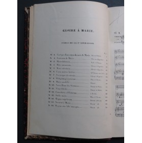 HERMANN Gloire à Marie Recueil Cantiques Chant Piano ou Orgue ca1850