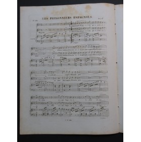 CLAPISSON Louis Les Prisonniers Espagnols Chant Piano ca1830