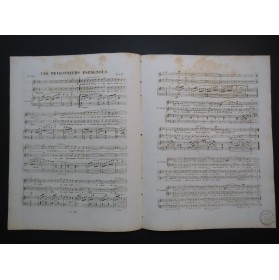CLAPISSON Louis Les Prisonniers Espagnols Chant Piano ca1830