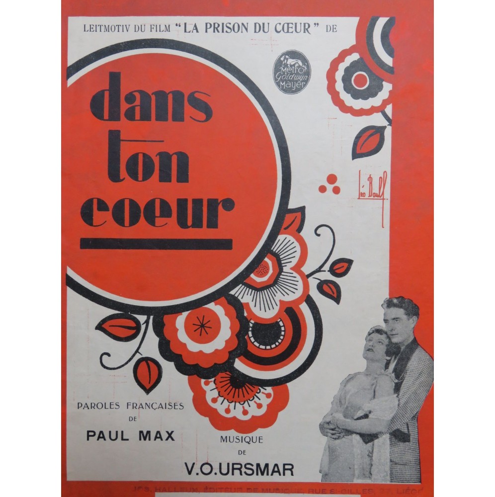 URSMAR V. O. Dans ton Coeur Tango Chant Piano