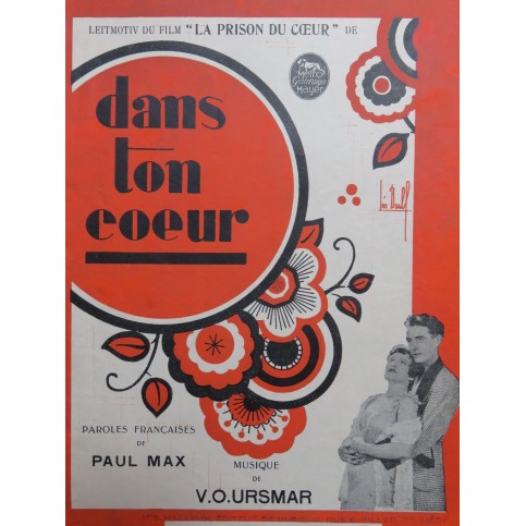 URSMAR V. O. Dans ton Coeur Tango Chant Piano