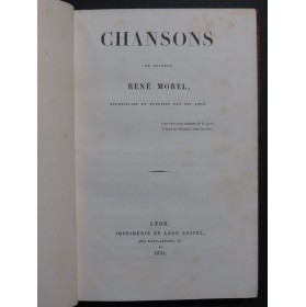 Chansons du Docteur René Morel 1851