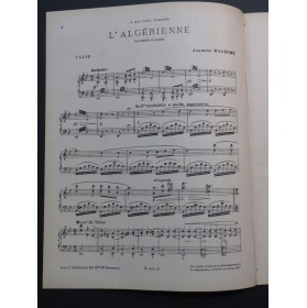 MALHOMÉ Joannès l'Algérienne Piano ca1905