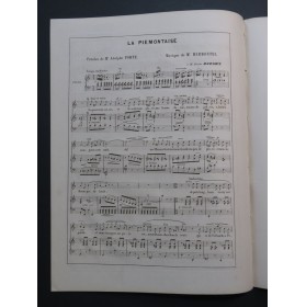 MARMONTEL Antonin La Piémontaise Chant Piano ca1845