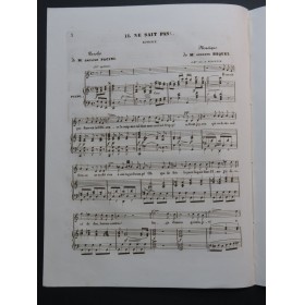 HEQUET Gustave Il ne sait pas Chant Piano ca1845